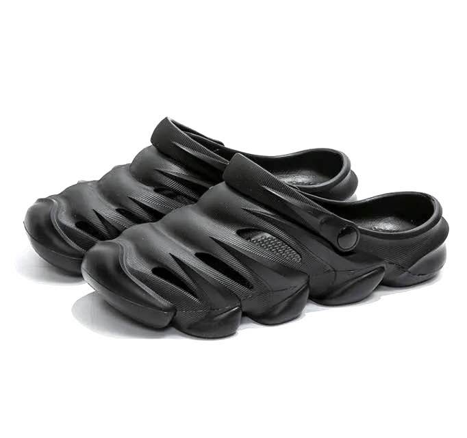 Picture of Mens New Casual Super Comfortable Soft Hollow-out Clogs Breathable Non-Slip Outdoor Half Shoes Sandals