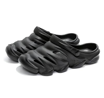 Picture of Mens New Casual Super Comfortable Soft Hollow-out Clogs Breathable Non-Slip Outdoor Half Shoes Sandals