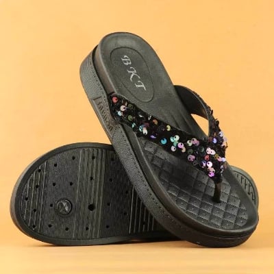 Picture of New Trending viral collection Good Quality black colour semi heel for women | new fashionable heels for woman