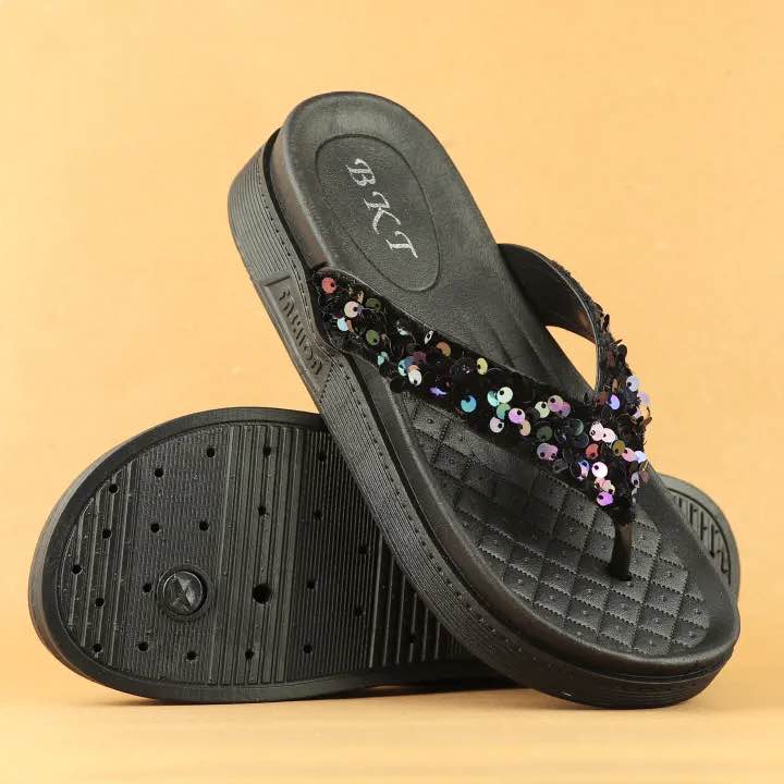 Picture of New Trending viral collection Good Quality black colour semi heel for women | new fashionable heels for woman