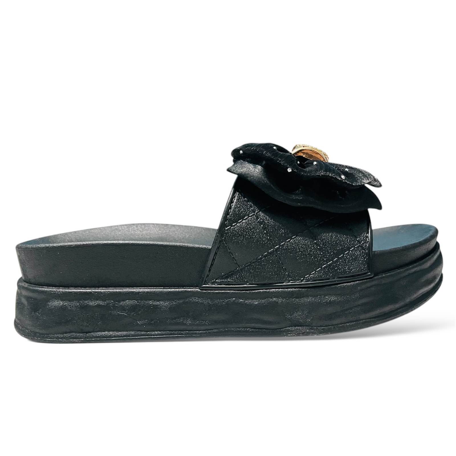 Picture of 2025 New Stylish Heels slippers for woman Color Black & White