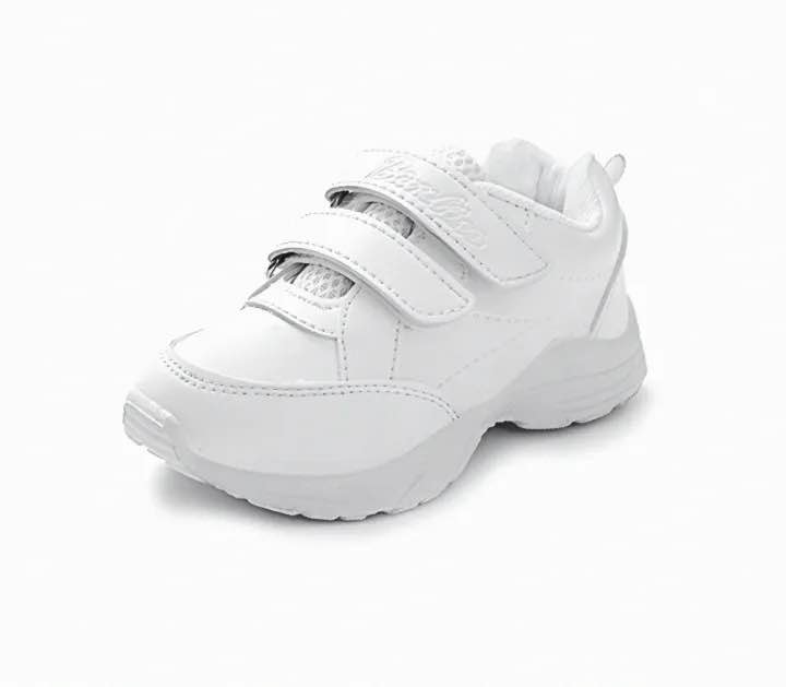 Picture of Comfortable Rubber Sole School Uniform Shoes for Boys - Casual Style White Sneakers