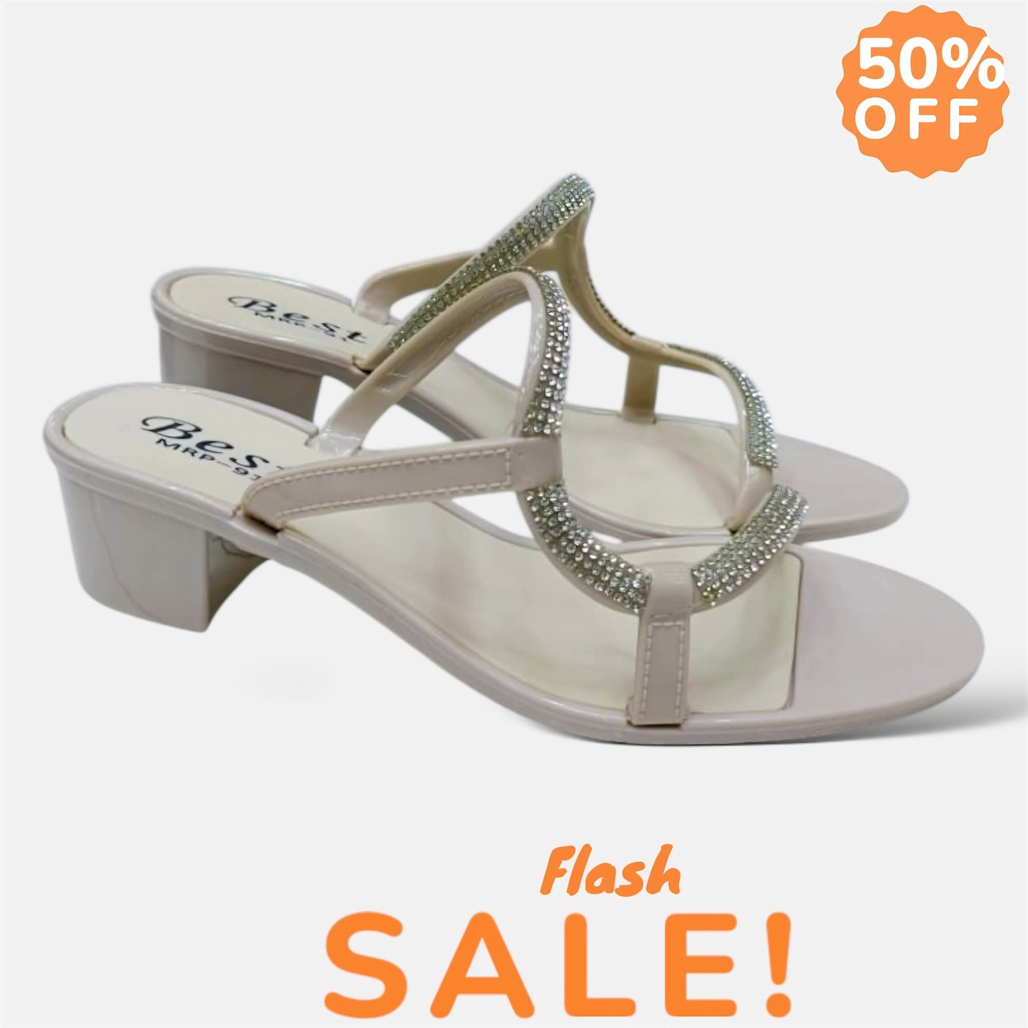 Picture of Orginal China Fashionable Box Balance Heels Mules Fashionable for Women