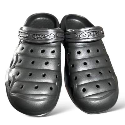 Picture of 2025 Mens New Comfortable Lightweight Eva Rubber Crocs Half Shoes Sandals Balck & Blue Colors