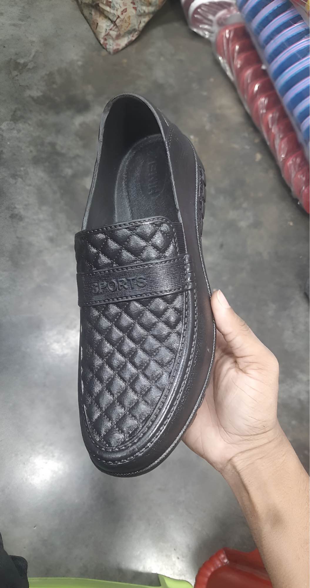 Picture of FASHION Black Rubber Shoes for Men