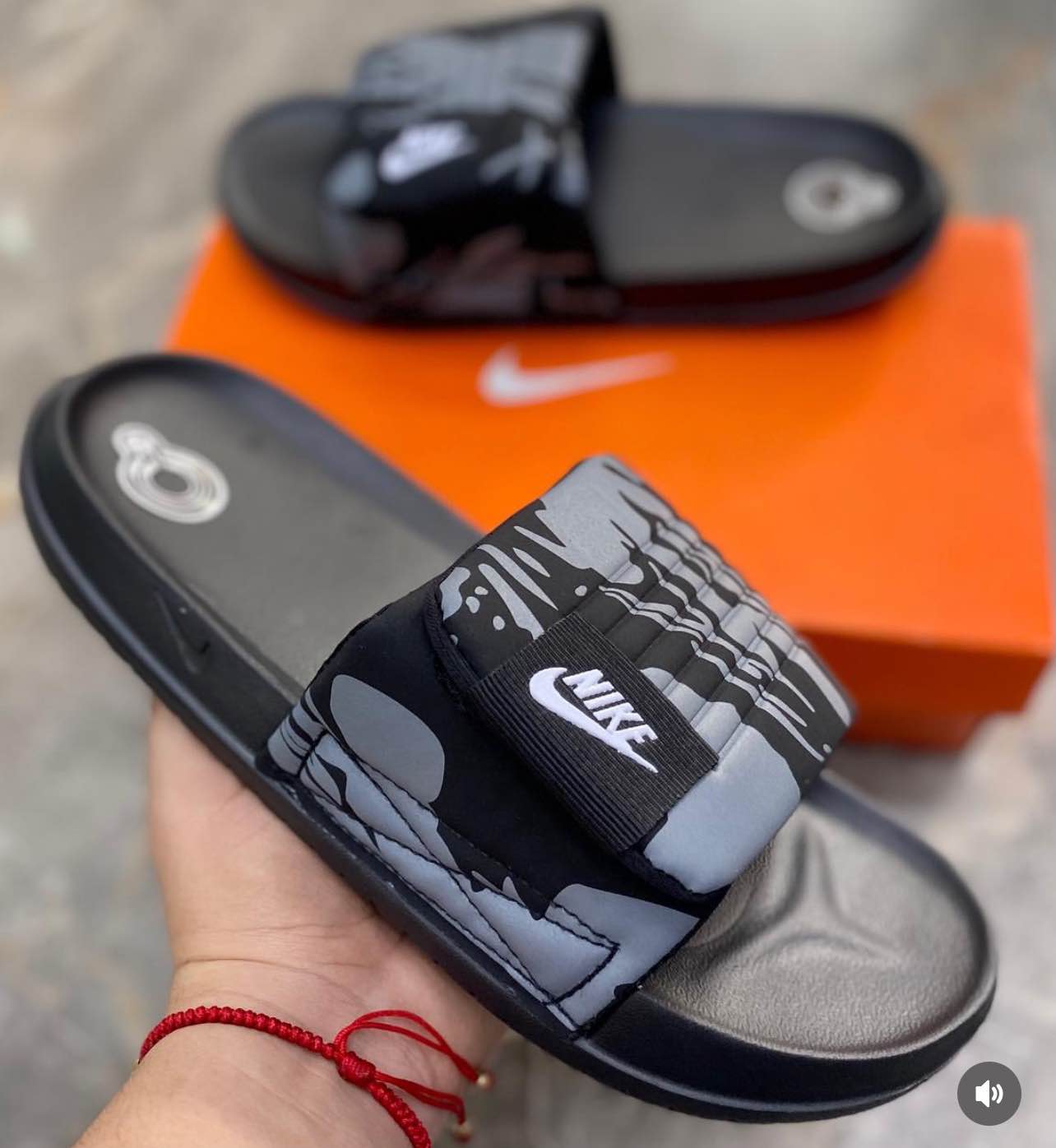 Picture of New Collection Black White Red And Yellow Color NK Slide Slipper Sandal For Men M25002