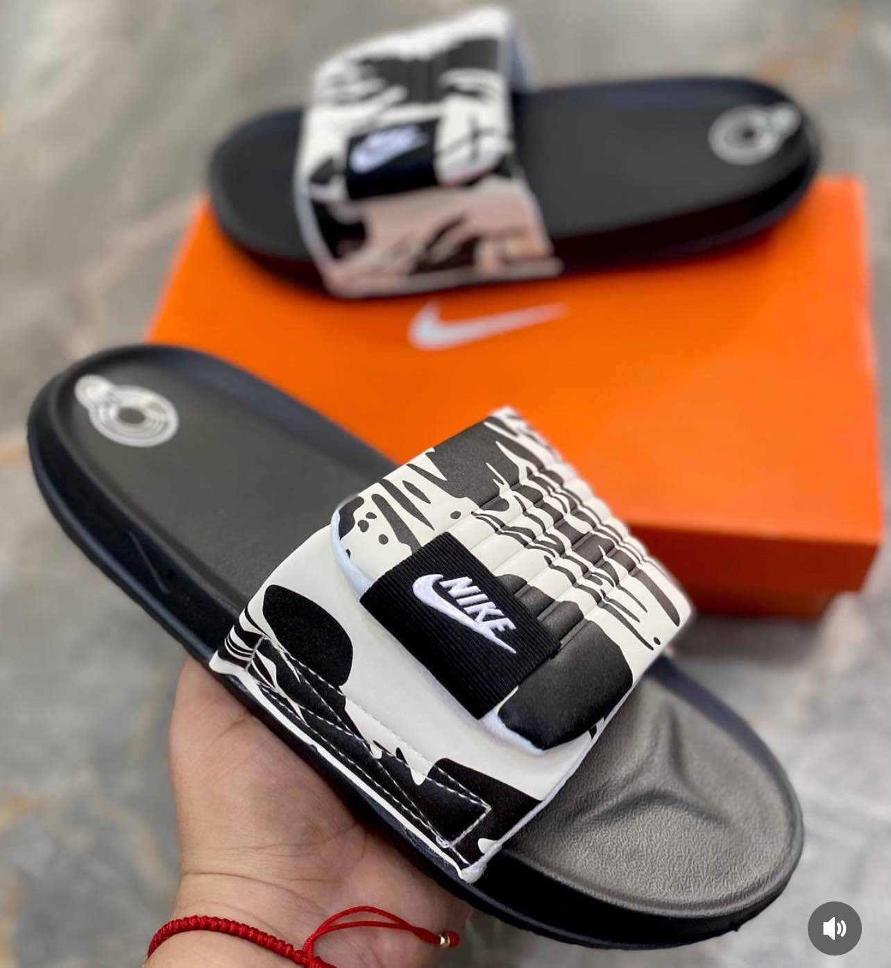 Picture of 2025 New Trendy Black White And Red Color NK Slide Slipper Sandal For Men M25001