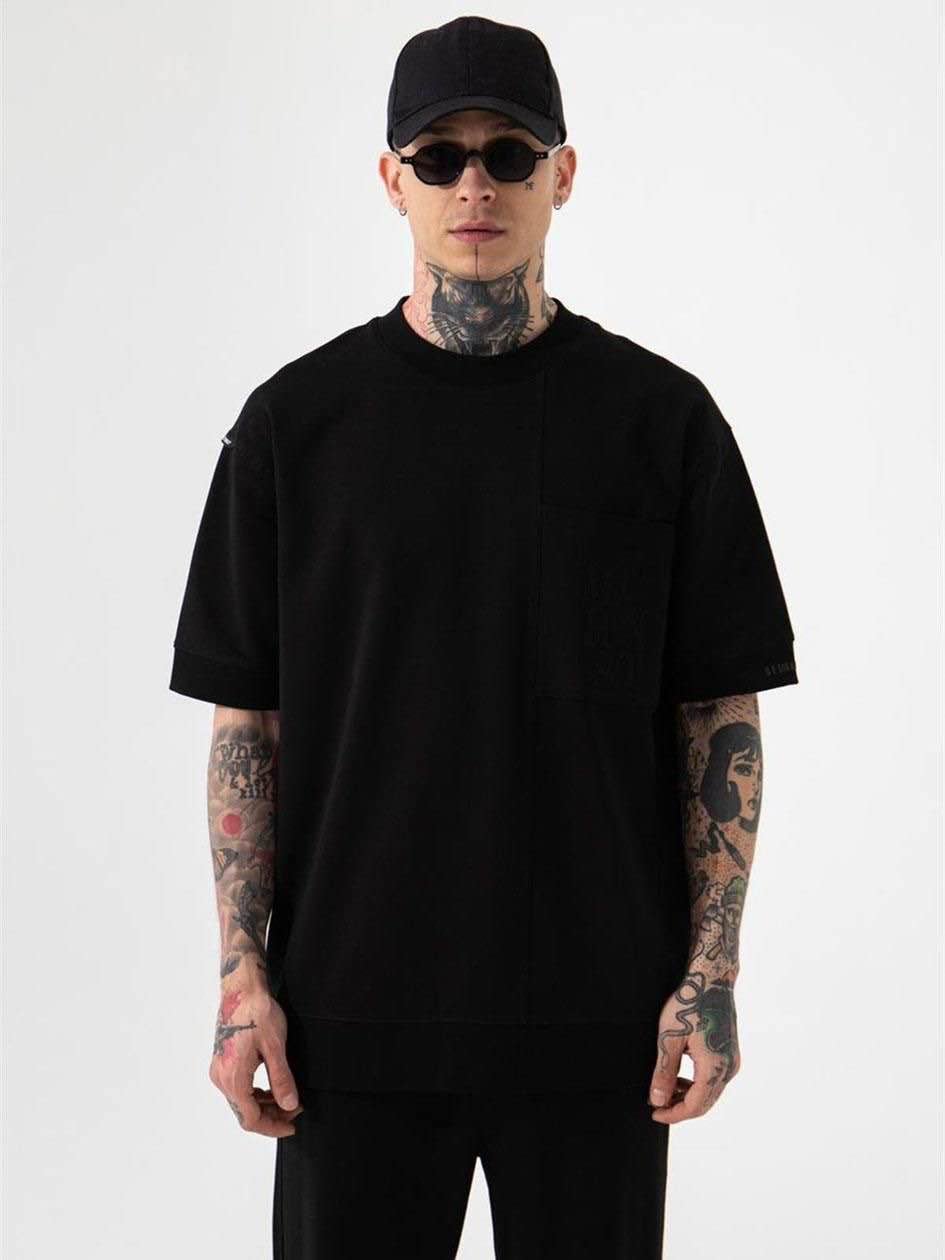 Picture of Premium Black Drop Shoulder T-Shirt – Stylish, Comfortable & Perfect for Casual Wear