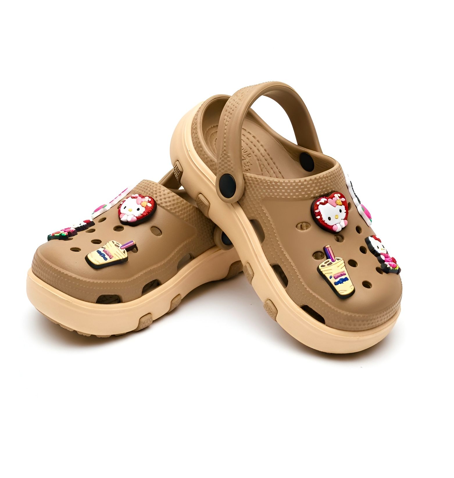 Picture of Unisex Cartoon-Themed Non-Slip Clogs with Cute Charms - Fashionable Summer Beach Sandals