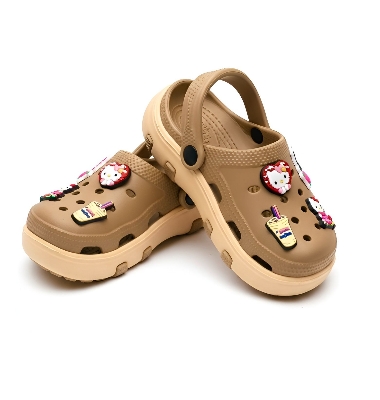 Picture of Unisex Cartoon-Themed Non-Slip Clogs with Cute Charms - Fashionable Summer Beach Sandals