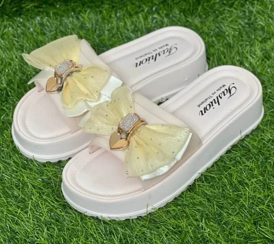 Picture of New Butterfly Net Design Thick Sole Slippers – Trendy & Stylish Sandals for Girls, Ladies & Women