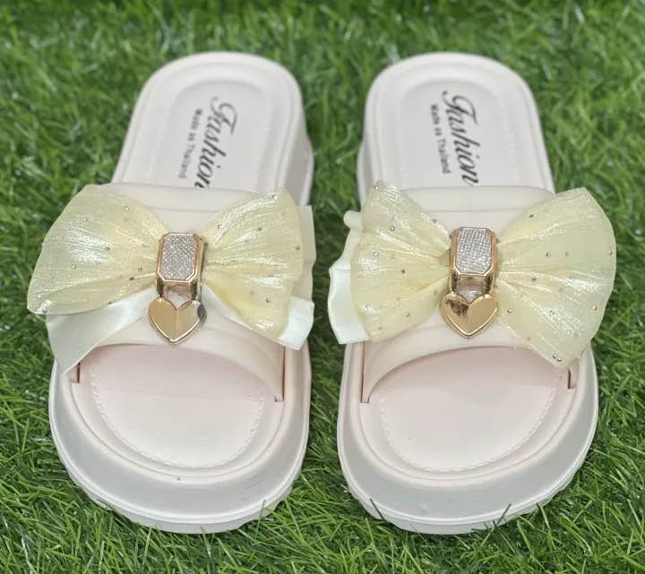 Picture of New Butterfly Net Design Thick Sole Slippers – Trendy & Stylish Sandals for Girls, Ladies & Women