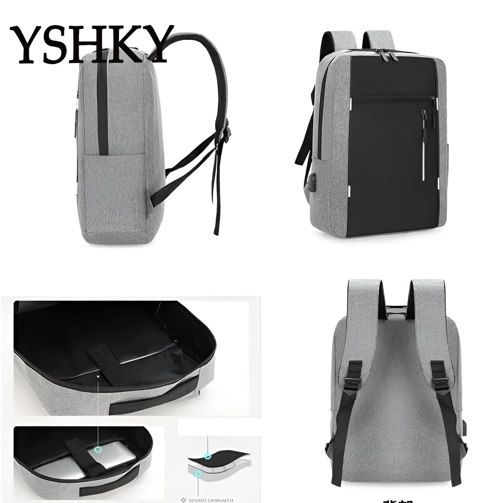 Picture of Cross-Border Premium 3-in-1 Laptop Backpack Set – USB Rechargeable Multifunction Business & Travel Bag for Men | Large Capacity, Waterproof, Stylish School & Computer Backpack