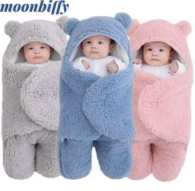 Picture of Premium Kazi Brand Newborn Baby Blanket & Winter Sleeping Bag – Ultra-Soft, Cozy, Windproof & Plush Cotton for 0–12 Months | Outdoor & Indoor Use
