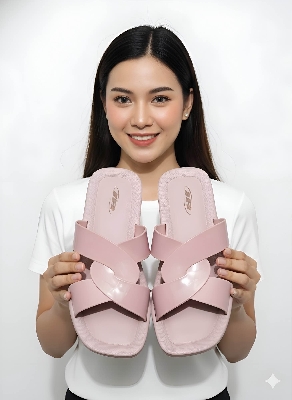 Picture of Kazi Brand | Trendy Ultra-Light Cross-Strap Slide Slippers for Women | Premium Cushioned Comfort Sandal | Stylish & Non-Slip Daily Wear Footwear | Daraz Exclusive