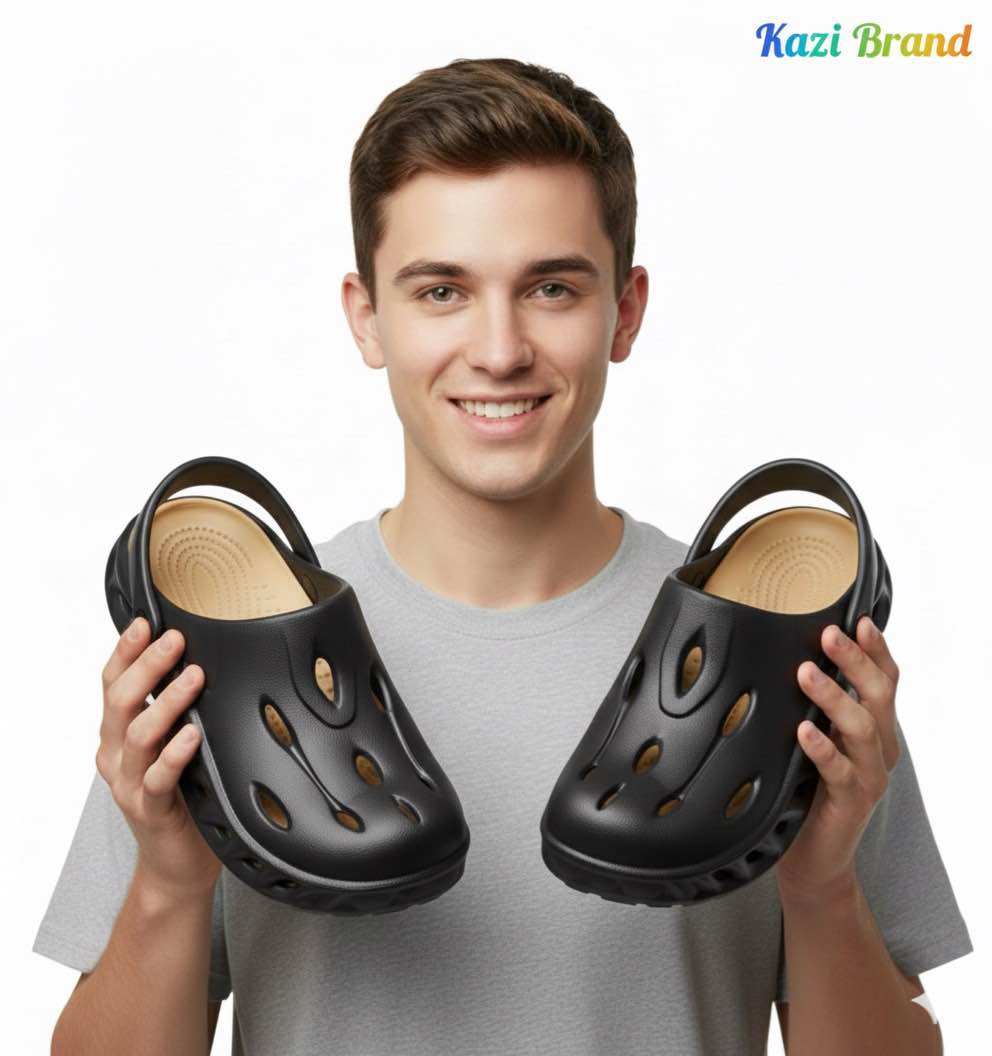 Picture of Soft & Durable EVA Crocs Sandals for Men | Waterproof Summer Shoes | Anti-Slip Comfortable Footwear | Sizes 40-43 | Breathable & Lightweight | Stylish Design