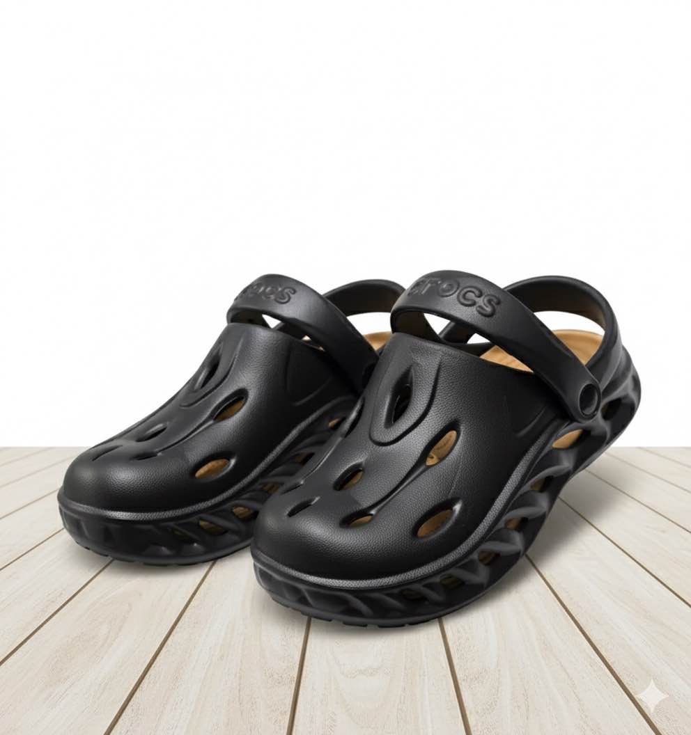 Picture of Soft & Durable EVA Crocs Sandals for Men | Waterproof Summer Shoes | Anti-Slip Comfortable Footwear | Sizes 40-43 | Breathable & Lightweight | Stylish Design