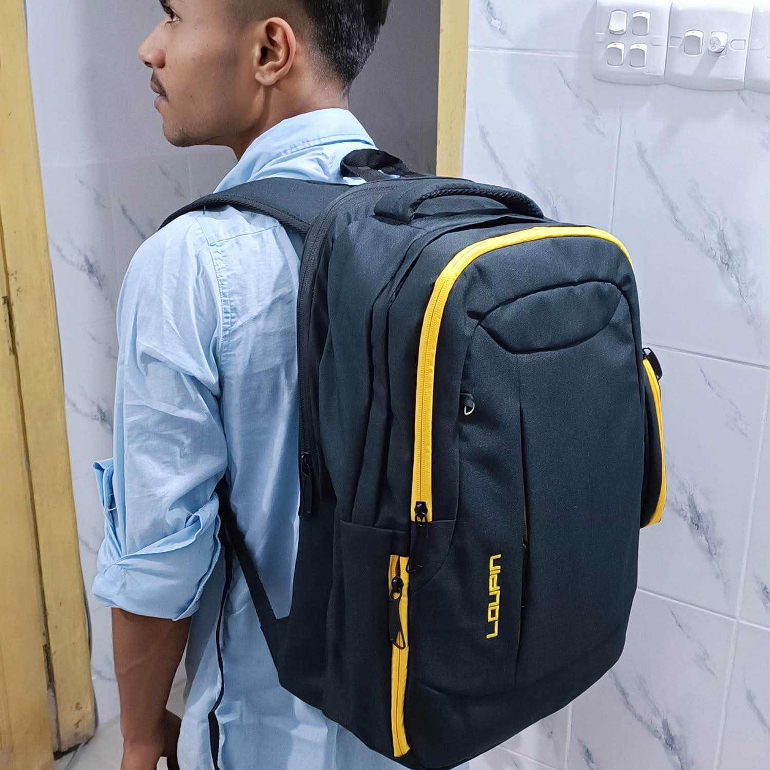 Picture of Loupin Backpack For Men Women Fashion Youth  Backpack Student bag ,School Bag , Large Capacity Outdoor Travel Backpack Kazi Brand