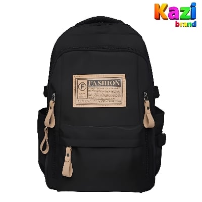 Picture of Trendy Cute & Aesthetic Black Backpack | Large Capacity for School, College & Travel