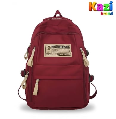 Picture of Trendy Large Capacity 18.5” Waterproof Nylon Backpack – School, College & Travel Bag for Kids & Adults | Laptop Bag Casual Preppy Style – Kazi Brand