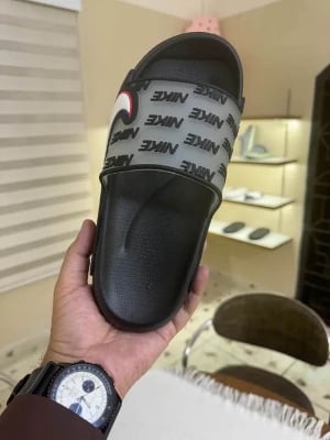 Picture of ⚡ [Top Seller] Trendy Adidas / Nike Style Men’s Slides | 3-Stripe Comfortable, Waterproof & Non-Slip Casual Slippers | Fashionable Flat Sandal for Everyday Wear