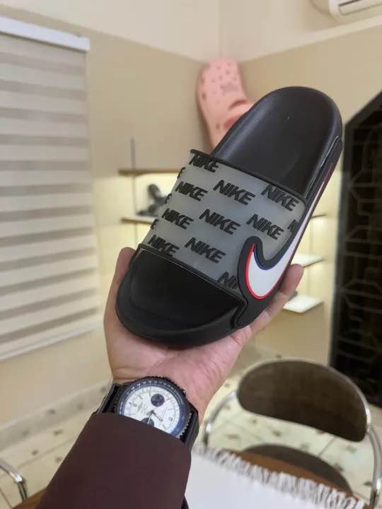 Picture of ⚡ [Top Seller] Trendy Adidas / Nike Style Men’s Slides | 3-Stripe Comfortable, Waterproof & Non-Slip Casual Slippers | Fashionable Flat Sandal for Everyday Wear