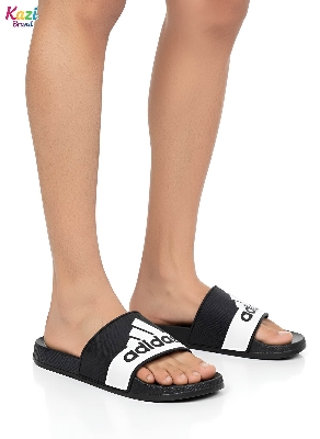 Picture of 🔥 Original Design Adilette Comfort Slides / Sandals (Black & White) - Trendy, Soft, Non-Slip, Lightweight - For Both Men and Women (Unisex)