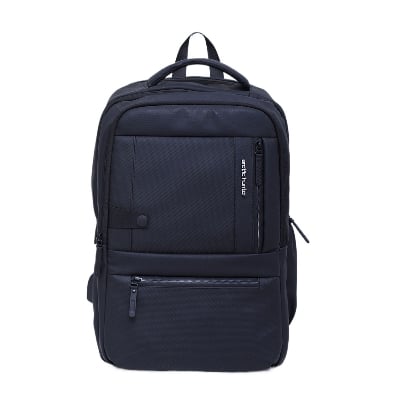 Picture of Arctic Hunter 15.6'' Laptop Backpack – Water-Resistant Slim Bag with USB Port for Office, Travel & School | Black Smart Backpack