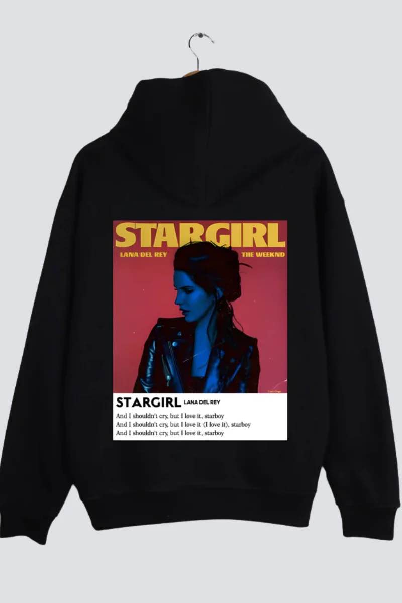 Picture of The Weeknd Starboy Stargirl Hoodie for Men & Women | Oversized Premium Quality Custom Print Hoddie | New Trendy Winter Collection Sweatshirt Jacket