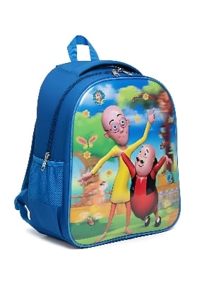 Picture of Motu Patlu Kids Backpack - Premium Quality School Bag for 8-Year-Old Boys & Girls - Durable, Spacious with Laptop Compartment - Kazi Brand