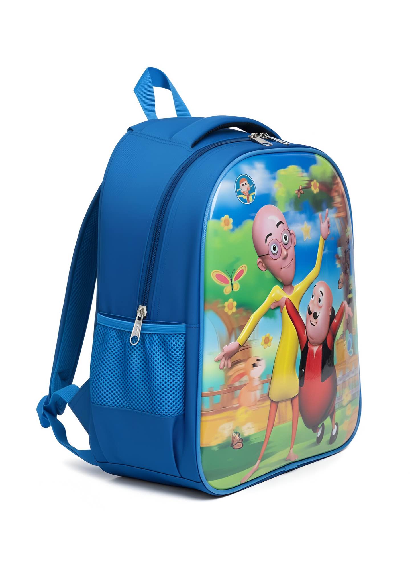 Picture of Motu Patlu Kids Backpack - Premium Quality School Bag for 8-Year-Old Boys & Girls - Durable, Spacious with Laptop Compartment - Kazi Brand