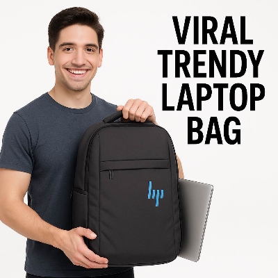 Picture of HP-Style Premium 15.6” Laptop Backpack – Lightweight, Waterproof & Travel-Friendly Office/School Bag