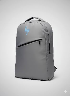 Picture of HP Style 15.6” Waterproof Laptop Backpack – Premium Gray Travel, Office & College Bag | Lightweight & Durable