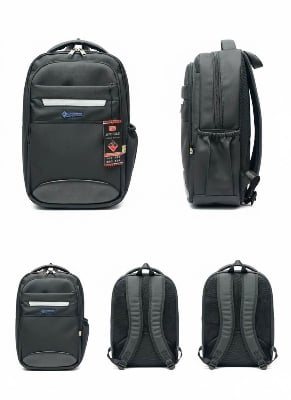 Picture of ATC Premium Slim Laptop Backpack 15.6” | Water-Resistant Business Laptop Bag | Ultra-Light Office & College Backpack | Travel-Friendly Unisex Black Daypack