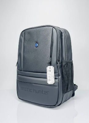 Picture of ARCTIC HUNTER Premium Carbon Fiber Laptop Backpack 15.6” | Waterproof Travel & Office Bag with USB & Anti-Theft – Men’s Graphite Grey Bag