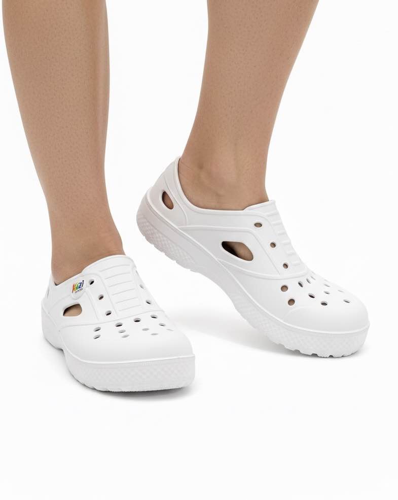 Picture of Kazi Urban Clog – Pure White | Lightweight Comfort Clog for Men