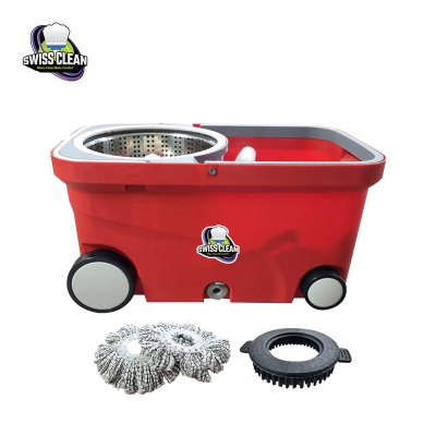 Picture of Super Mop – 360° Spin Floor Cleaning System with Free Brush Head and Mop Pad