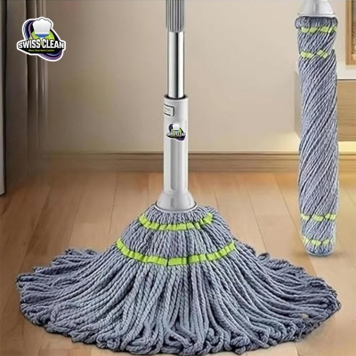 Picture of Twist Mop with Telescopic Adjustable Handle – Microfiber Self‑Wringing Mop for Hardwood, Tile & Floor Cleaning