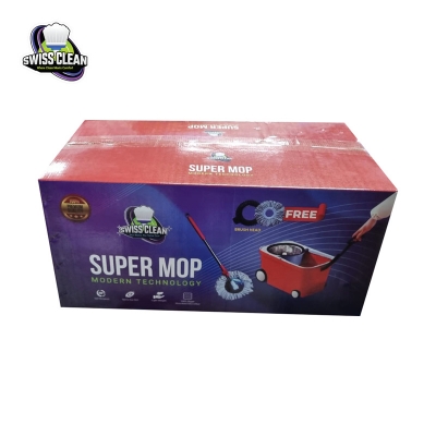 Picture of Super Mop – 360° Spin Floor Cleaning System with Free Brush Head and Mop Pad