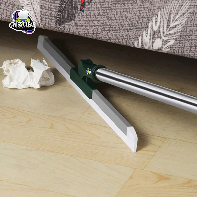 Picture of 180° Rotatable Silicone Floor Wiper & Magic Broom – Retractable Telescopic Floor Scraper Mop for Kitchen, Bathroom & Tile Cleaning