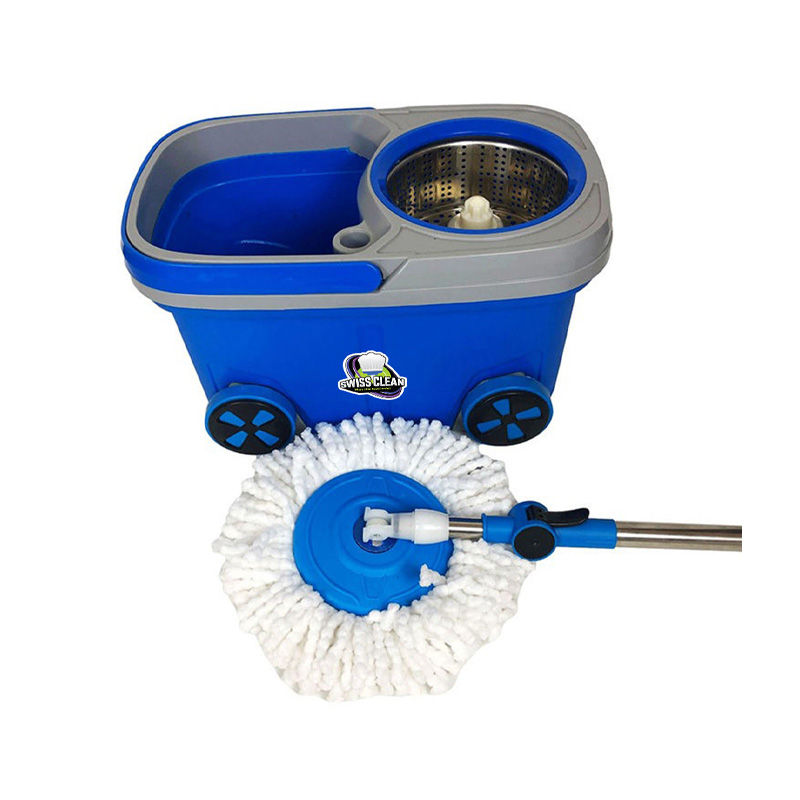 Picture of 8 Wheel Spin Mop Smooth Cleaning with Effortless Mobility with Two Mop Pad (Multicolor)