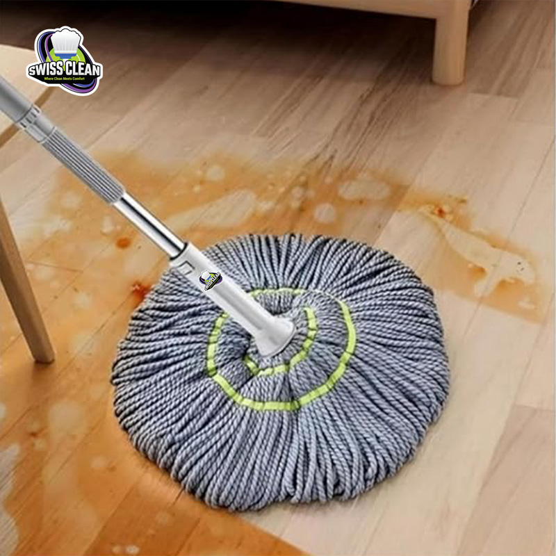Picture of Twist Mop with Telescopic Adjustable Handle – Microfiber Self‑Wringing Mop for Hardwood, Tile & Floor Cleaning