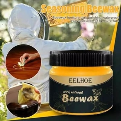 Picture of Beeswax Wood Polisher, Beeswax for Wood Polishing, Protective Wax for Household Cleaning, Wood Use and Restore Furniture Luster