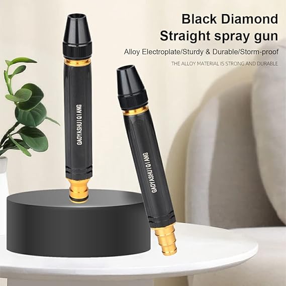 Picture of Water Spray Gun Car Wash Nozzle High Pressure Nozzle Water Jet Hose Nozzles Pipe For Gardening, Bike Car Wash Garden Watering Tool Black High Pressure Nozzle(Black)