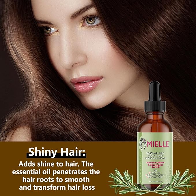 Picture of Rosemary Mint Light Scalp & Hair Strengthening Mielle Oil 59ml(Black)