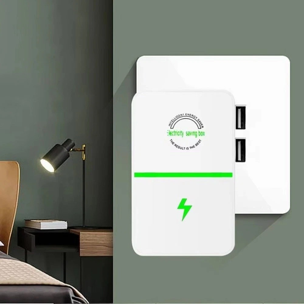 Picture of Electricity Saving Box Stop Watt Stopwatt Energy Saving Device Sa(White)