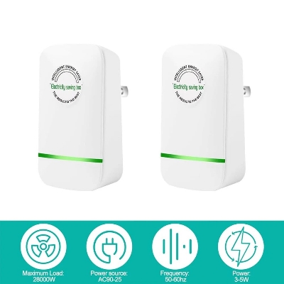 Picture of Electricity Saving Box Stop Watt Stopwatt Energy Saving Device Sa(White)