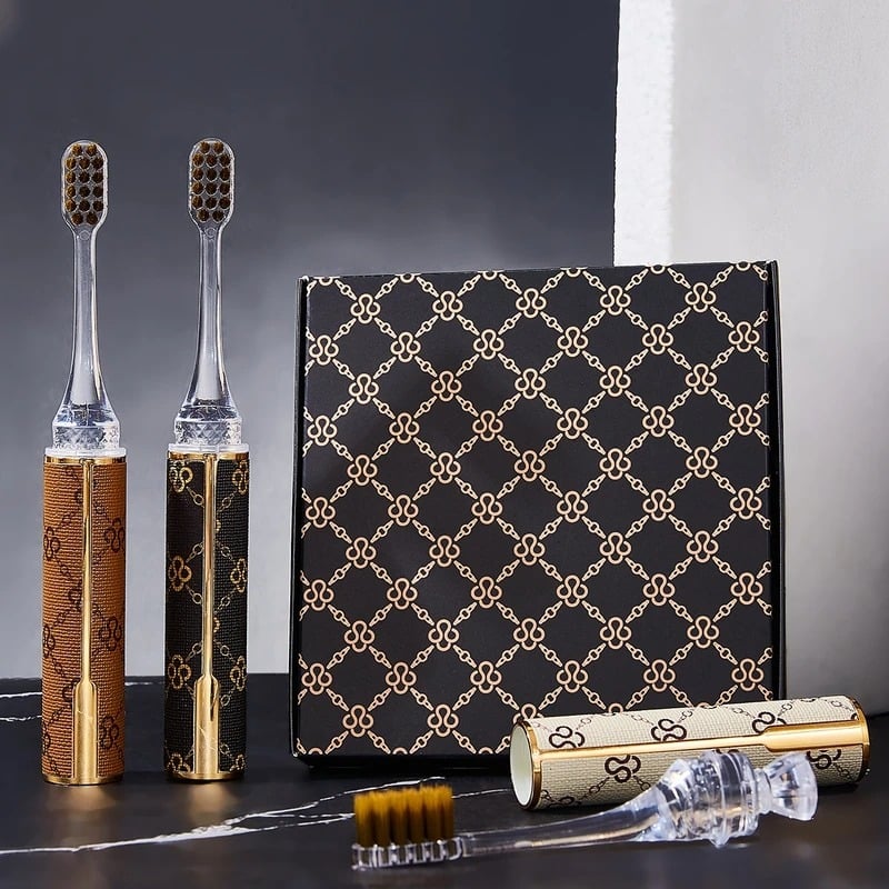 Picture of Portable Lipstick Toothbrush Set Unique Lip Brush Soft Health