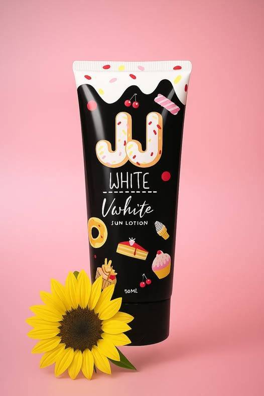 Picture of JJ White Body Sunscreen Brightening Lotion Tan Skin Serum SPF50+ PA+++ 70gসান লোশন spf50 pa ++