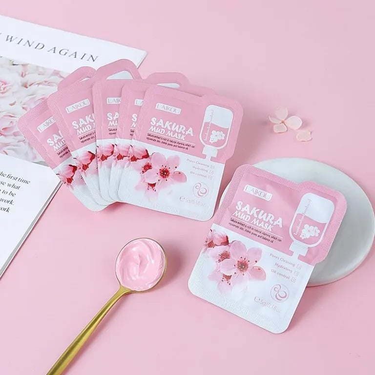 Picture of Japan Sakura Skin care Set || LAIKOU Skin care 7pcs combo pack(Skin care 7pcs combo)